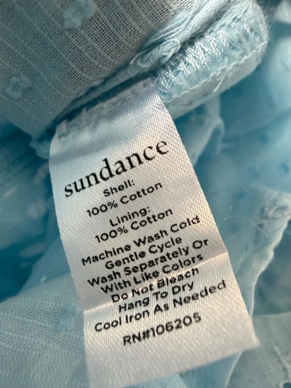 Sundance Valeria Eyelet Floral Aqua Button Up Shirt PS Boho Prairie Cottagecore - Picture 7 of 10